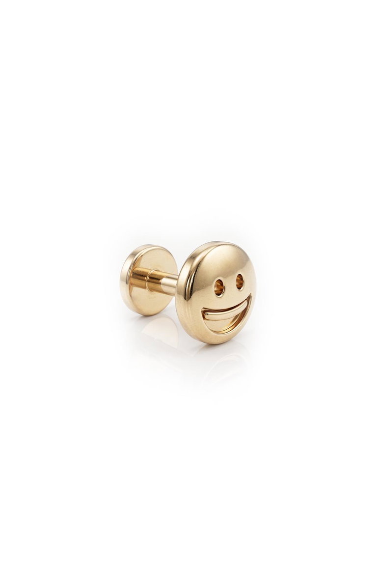 14 Ayar Altın Happy Emoji Piercing
