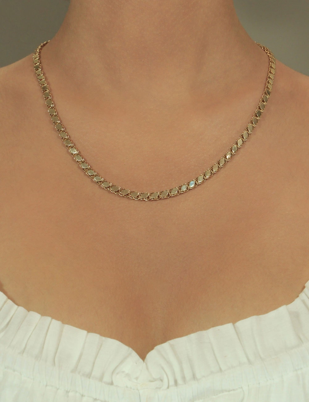 14 Ayar Altın Pullu Zincir 4.90 mm - Fiyonk Kuyumculuk (1)